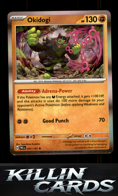 Okidogi 057/131 Pokemon Rare SV: Prismatic Evolutions Card NM