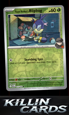 Reverse Holofoil Team Rocket's Blipbug 015/182 Pokemon Common SV10: Destined Riv