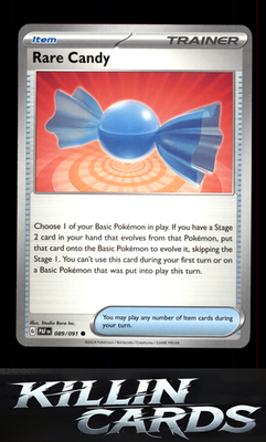 Rare Candy 089/091 Pokemon Common SV: Paldean Fates Card NM