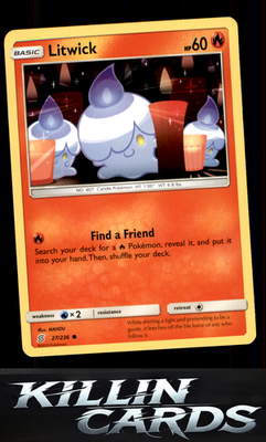 Litwick (27) 27/236 Pokemon Common SM - Unified Minds Card NM