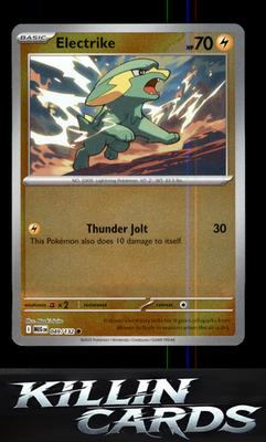 Reverse Holofoil Electrike 049/132 Pokemon Common ME01: Mega Evolution Card NM