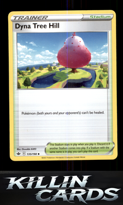 Dyna Tree Hill 135/198 Pokemon Uncommon SWSH06: Chilling Reign Card NM