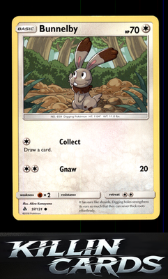 Bunnelby 97/131 Pokemon Common SM - Forbidden Light Card NM