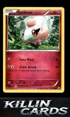 Spritzee 67/106 Pokemon Common XY - Flashfire Card LP