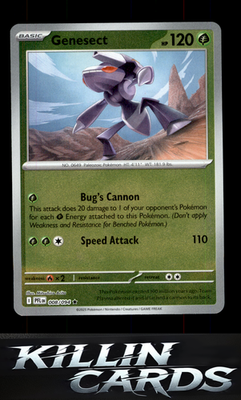 Reverse Holofoil Genesect 008/094 Pokemon Rare ME02: Phantasmal Flames Card NM