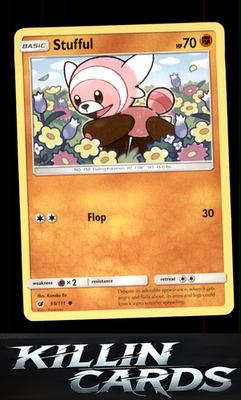 Stufful 55/111 Pokemon Common SM - Crimson Invasion Card NM