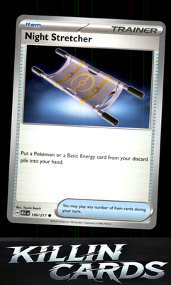 Night Stretcher 196/217 Pokemon Common ME: Ascended Heroes Card NM