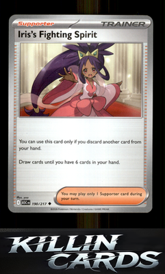 Iris's Fighting Spirit - 190/217 190/217 Pokemon Uncommon ME: Ascended Heroes Ca