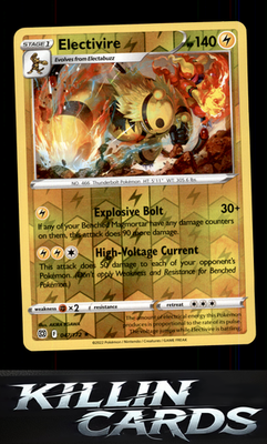 Reverse Holofoil Electivire 047/172 Pokemon Rare SWSH09: Brilliant Stars Card NM
