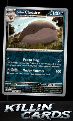 Reverse Holofoil Paldean Clodsire - 128/197 128/197 Pokemon Uncommon SV03: Obsid