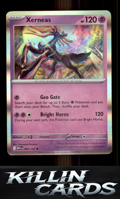 Xerneas 064/132 Pokemon Rare ME01: Mega Evolution Card NM