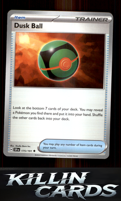 Dusk Ball 175/191 Pokemon Uncommon SV08: Surging Sparks Card NM