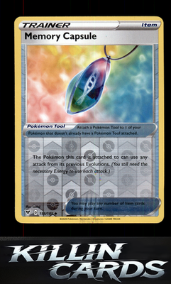 Reverse Holofoil Memory Capsule 155/185 Pokemon Uncommon SWSH04: Vivid Voltage C