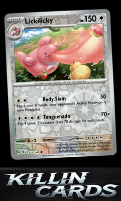 Reverse Holofoil Lickilicky 125/162 Pokemon Common SV05: Temporal Forces Card NM