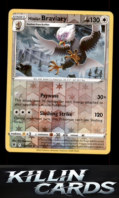 Reverse Holofoil Hisuian Braviary 132/189 Pokemon Rare SWSH10: Astral Radiance C