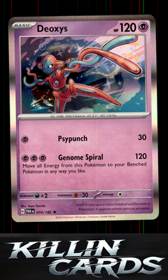 Deoxys 074/182 Pokemon Rare SV04: Paradox Rift Card NM