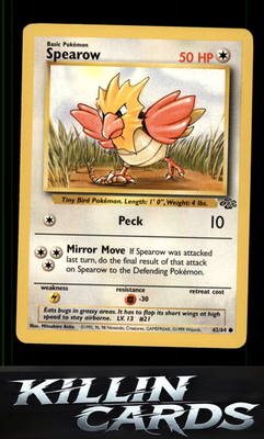 Spearow 62/64 Pokemon Common Jungle Card LP