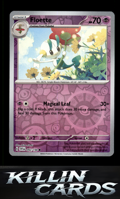 Reverse Holofoil Floette 092/198 Pokemon Common SV01: Scarlet & Violet Base Set