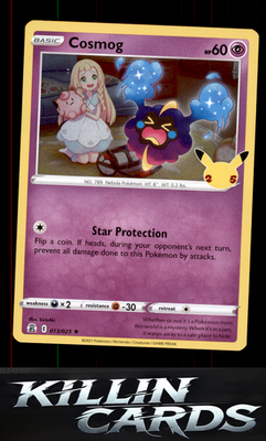 Cosmog 013/025 Pokemon Holo Rare Celebrations Card NM