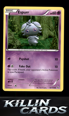 Espurr 42/106 Pokemon Common XY - Flashfire Card LP