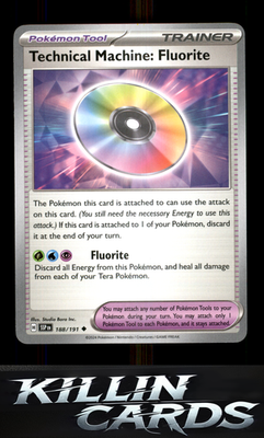 Technical Machine: Fluorite 188/191 Pokemon Uncommon SV08: Surging Sparks Card N