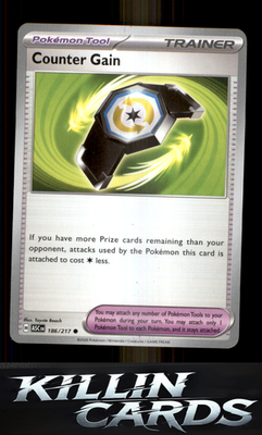 Counter Gain - 186/217 186/217 Pokemon Common ME: Ascended Heroes Card NM