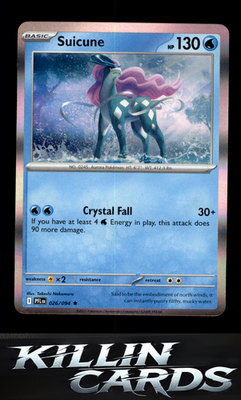 Suicune 026/094 Pokemon Rare ME02: Phantasmal Flames Card NM