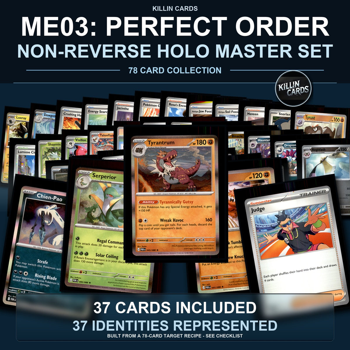 Pokemon TCG ME03: Perfect Order C/UC/R Standard Set 37 Cards