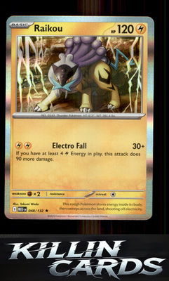Raikou 048/132 Pokemon Rare ME01: Mega Evolution Card NM