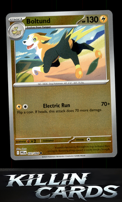 Reverse Holofoil Boltund 031/094 Pokemon Common ME02: Phantasmal Flames Card NM