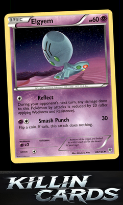 Elgyem (69) 69/135 Pokemon Uncommon Plasma Storm Card LP