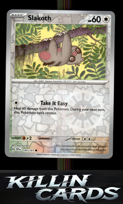 Reverse Holofoil Slakoth - 145/191 145/191 Pokemon Common SV08: Surging Sparks C