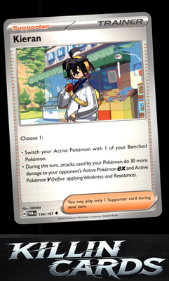 Kieran - 154/167 154/167 Pokemon Uncommon SV06: Twilight Masquerade Card NM