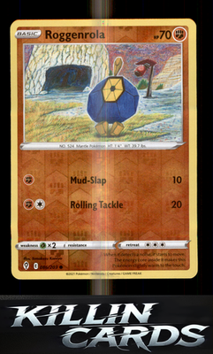 Reverse Holofoil Roggenrola 086/203 Pokemon Common SWSH07: Evolving Skies Card N
