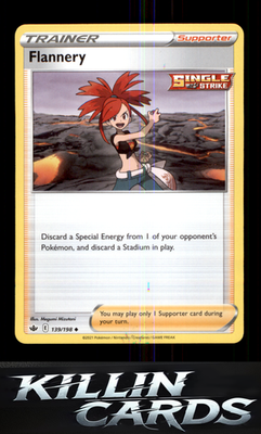 Flannery 139/198 Pokemon Uncommon SWSH06: Chilling Reign Card NM