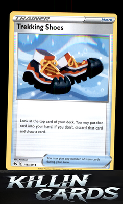 Trekking Shoes 145/159 Pokemon Uncommon SWSH: Crown Zenith Card NM