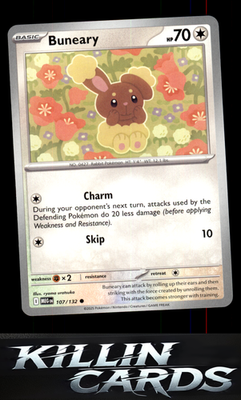 Buneary 107/132 Pokemon Common ME01: Mega Evolution Card NM