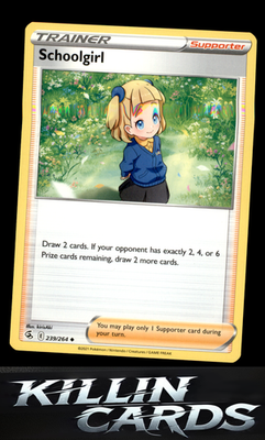 Schoolgirl 239/264 Pokemon Uncommon SWSH08: Fusion Strike Card NM