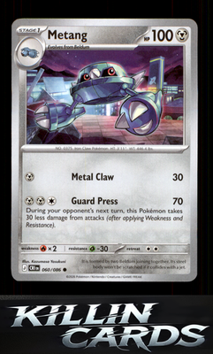 Metang - 060/086 060/086 Pokemon Common ME04: Chaos Rising Card NM