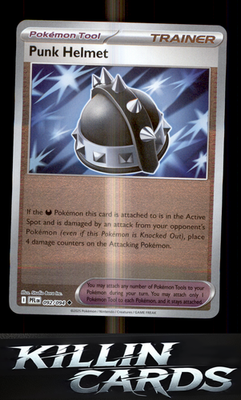 Reverse Holofoil Punk Helmet 092/094 Pokemon Uncommon ME02: Phantasmal Flames Ca