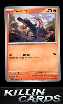 Salandit 034/217 Pokemon Common ME: Ascended Heroes Card NM