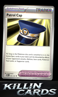 Patrol Cap 191/197 Pokemon Uncommon SV03: Obsidian Flames Card NM