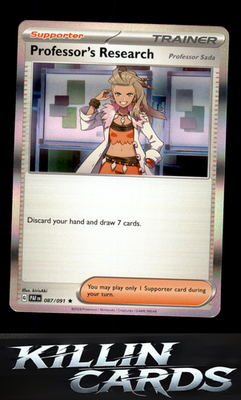 Professor's Research - 087/091 087/091 Pokemon Rare SV: Paldean Fates Card NM