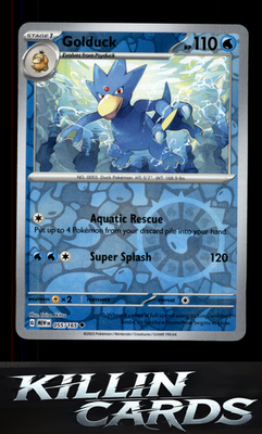 Reverse Holofoil Golduck 055/165 Pokemon Uncommon SV: Scarlet & Violet 151 Card