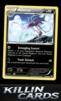 Malamar 46/98 Pokemon Common XY - Ancient Origins Card LP
