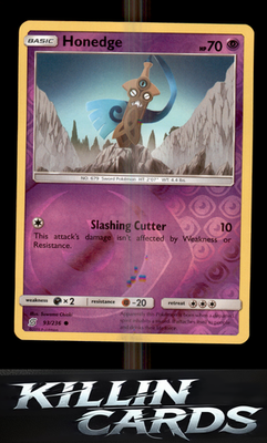Reverse Holofoil Honedge (93) 93/236 Pokemon Common SM - Unified Minds Card NM