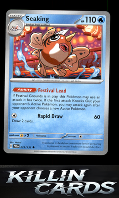 Seaking 021/131 Pokemon Uncommon SV: Prismatic Evolutions Card NM