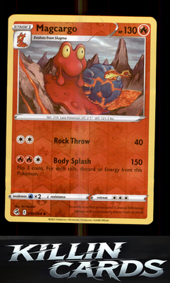 Reverse Holofoil Magcargo 035/264 Pokemon Uncommon SWSH08: Fusion Strike Card NM