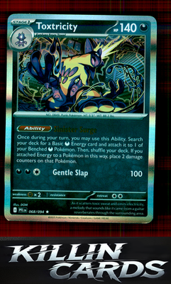 Toxtricity 068/094 Pokemon Rare ME02: Phantasmal Flames Card NM