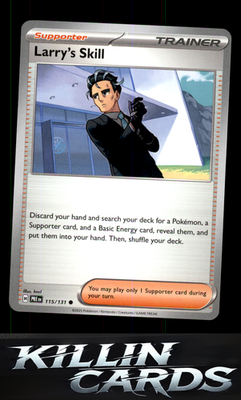 Larry's Skill - 115/131 115/131 Pokemon Common SV: Prismatic Evolutions Card NM